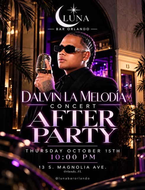 Dalvin La Melodía after-party flyer